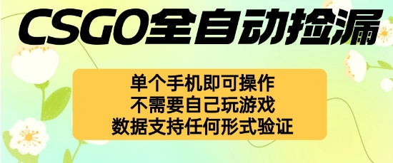 自动挂G捡漏,不用自己挂G不用玩游戏,一个手机即可操作,新手小白轻松月入1W+【揭秘】-摇钱述网创