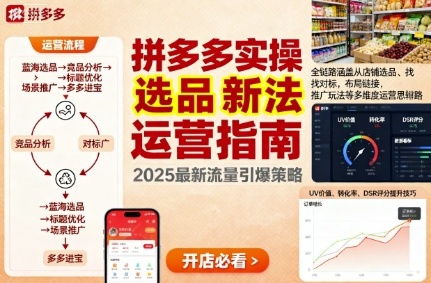 王校长9月12拼多多实操新玩法，全链路涵盖从店铺选品、找对标，布局链接，推广玩法等多维度运营思路(更新)-摇钱述网创